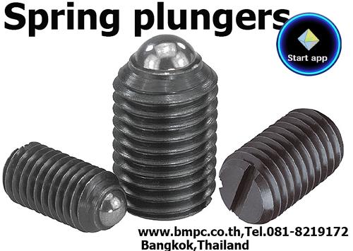 Ball plunger, spring plunger, หนอนปลายลูกปืน, slot ball plunger